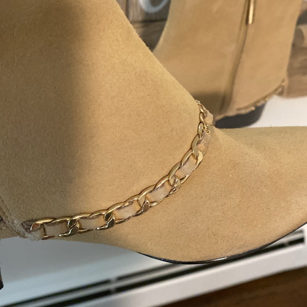 New Karl Lagerfield Leather Designer Boots